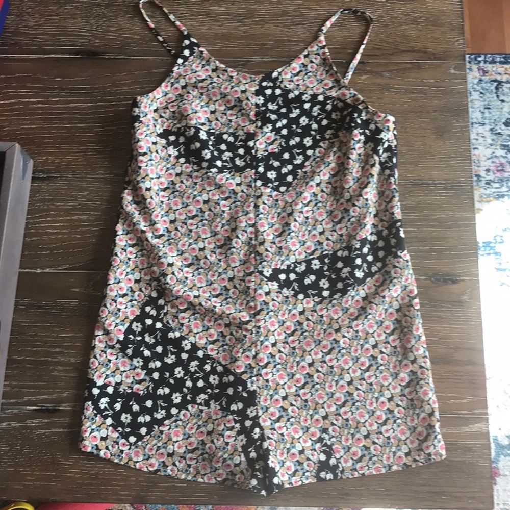 EUC Topshop Floral Romper - Size 8